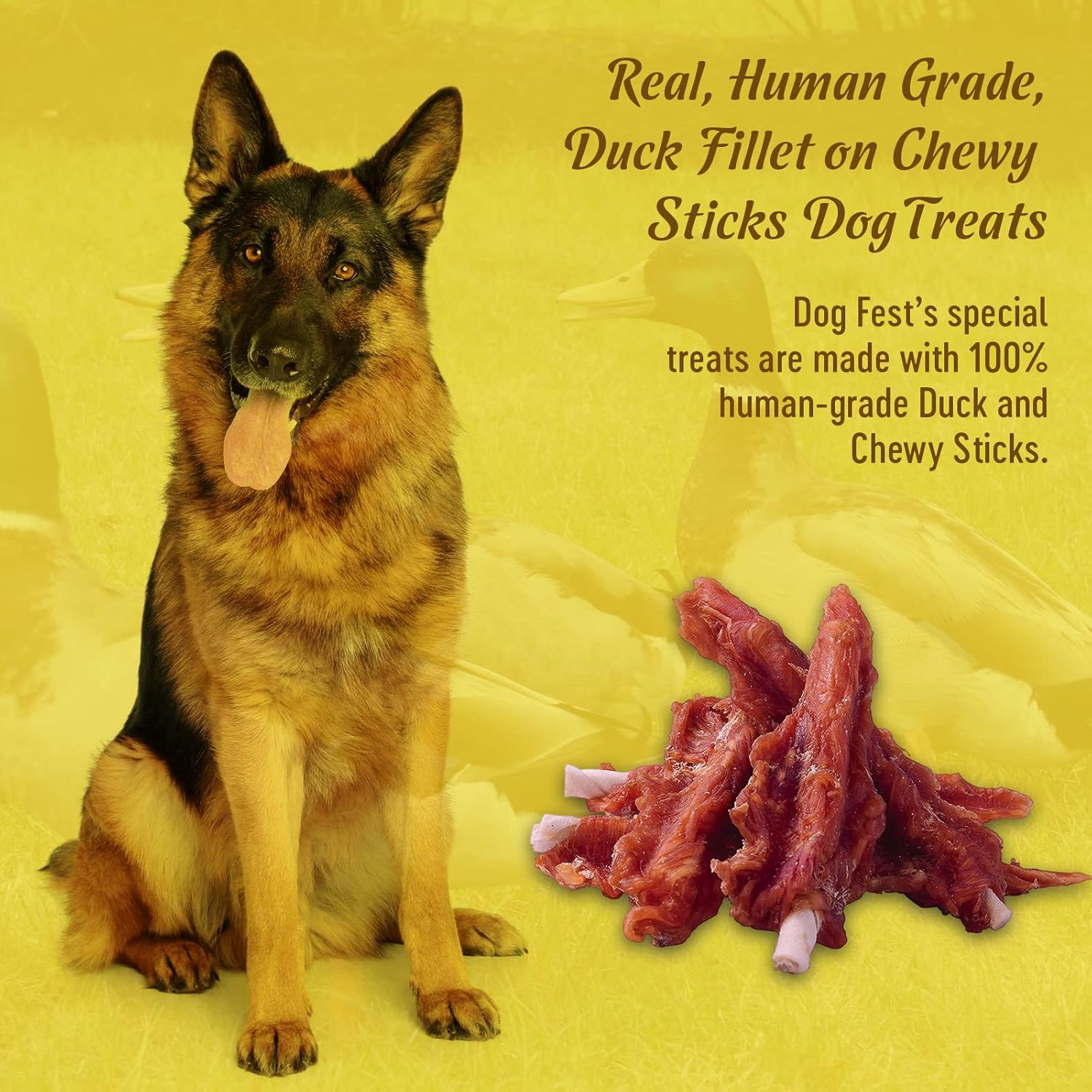 Dog Fest Duck Fillet On A Chewy Stick For Adult Dogs - 90g