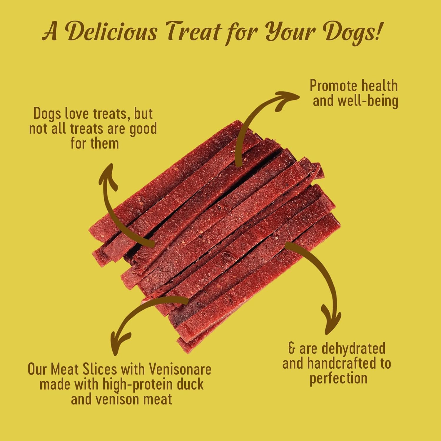 Dog Fest Meat Slices with Venison Dog Treats - 90g