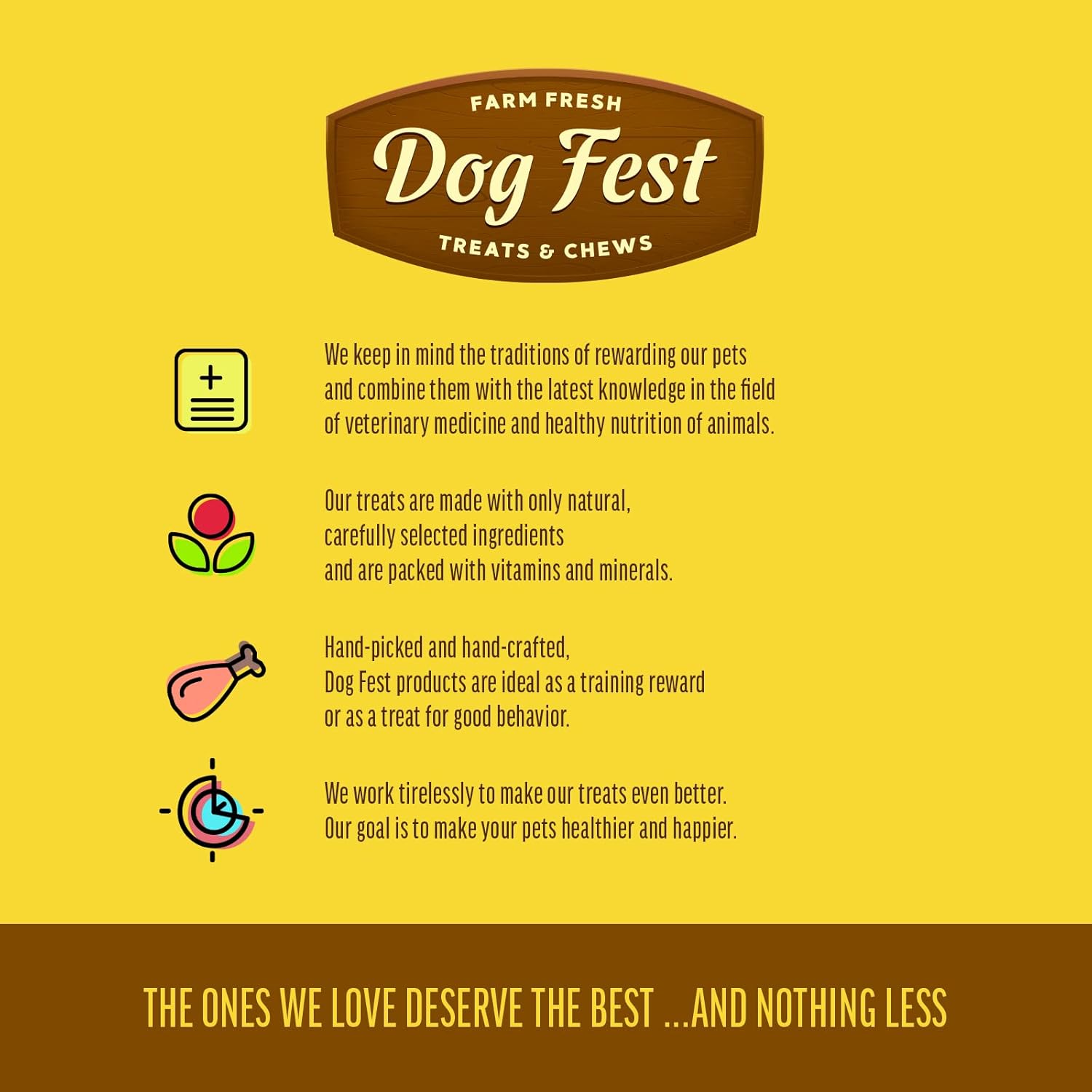 Dog Fest Meat Slices with Venison Dog Treats - 90g