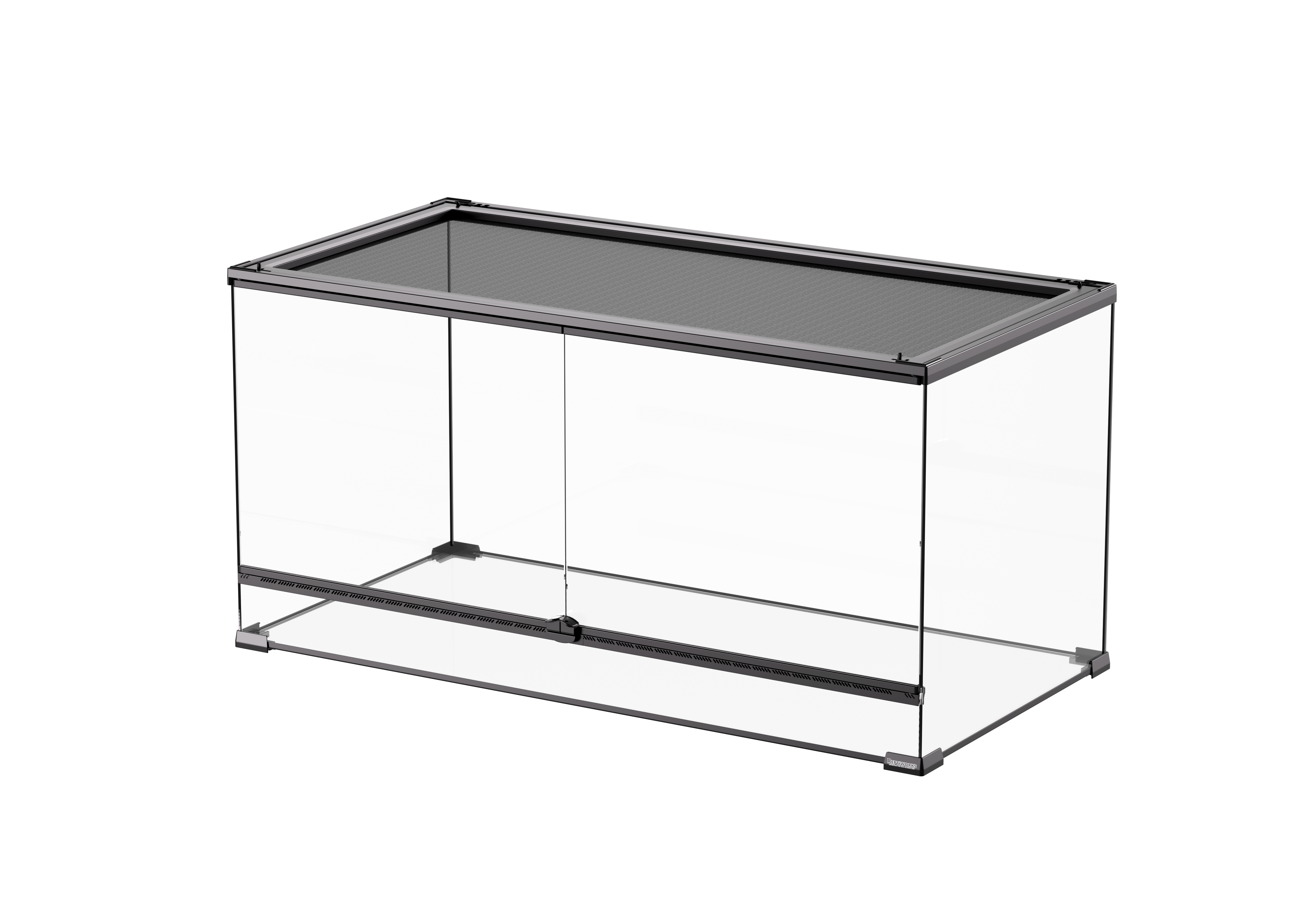ReptiWorks Reptile Glass Terrarium-Hinge Double Doors90*45*45Cm
