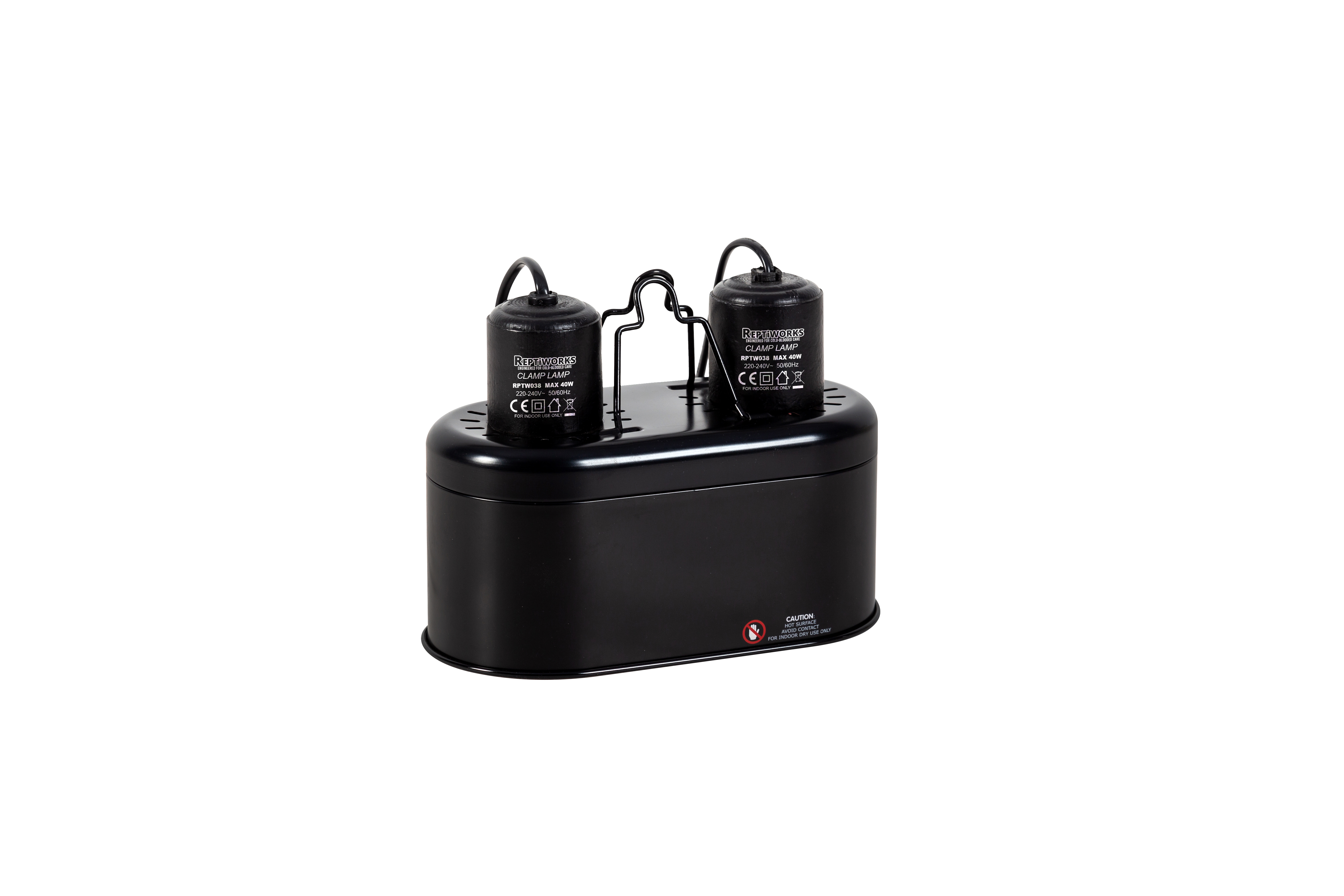 ReptiWorks Double Dome Max.40W×219X10X14Cm / 7.5"X3.9"X3.5"