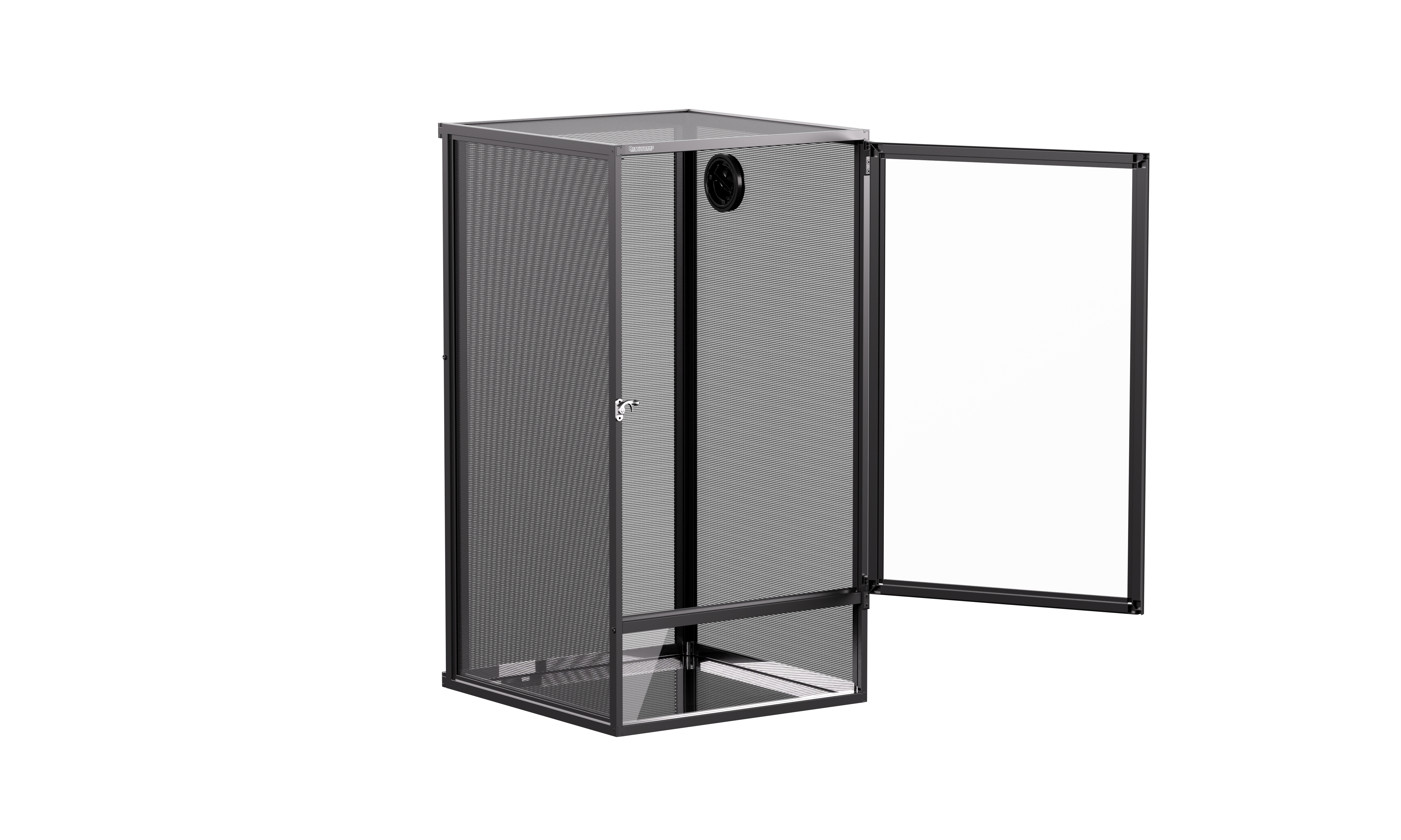 ReptiWorks Deluxe Foldable Air Screen Cage - Front Full Open Acrylic Door450*450*762Mm/17.7''X17.7''X30'' Including Pvc Tray