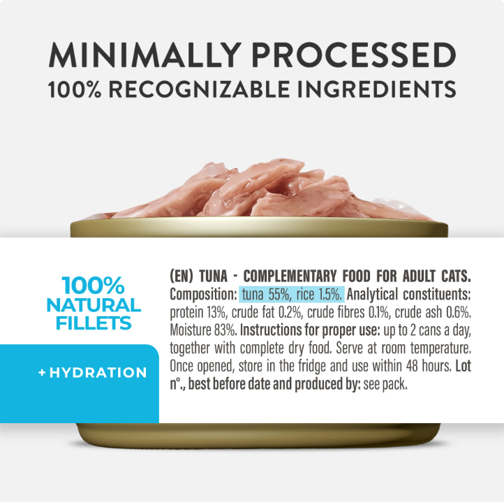 Schesir Complements Cat Wet Food  in Jelly Can- Tuna 70g
