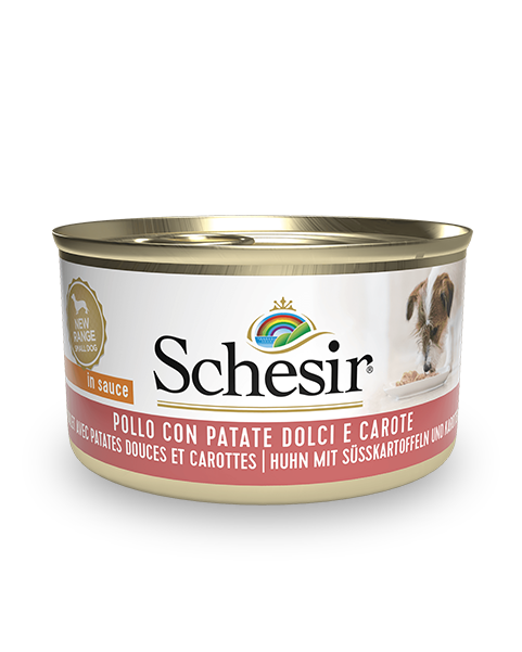 Schesir Dog Wet Food Can-Chicken with Potatoes and Carrots - 85g
