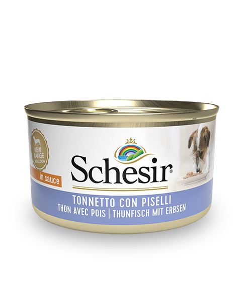 Schesir Dog Wet Food Can-Tuna with Peas - 85g