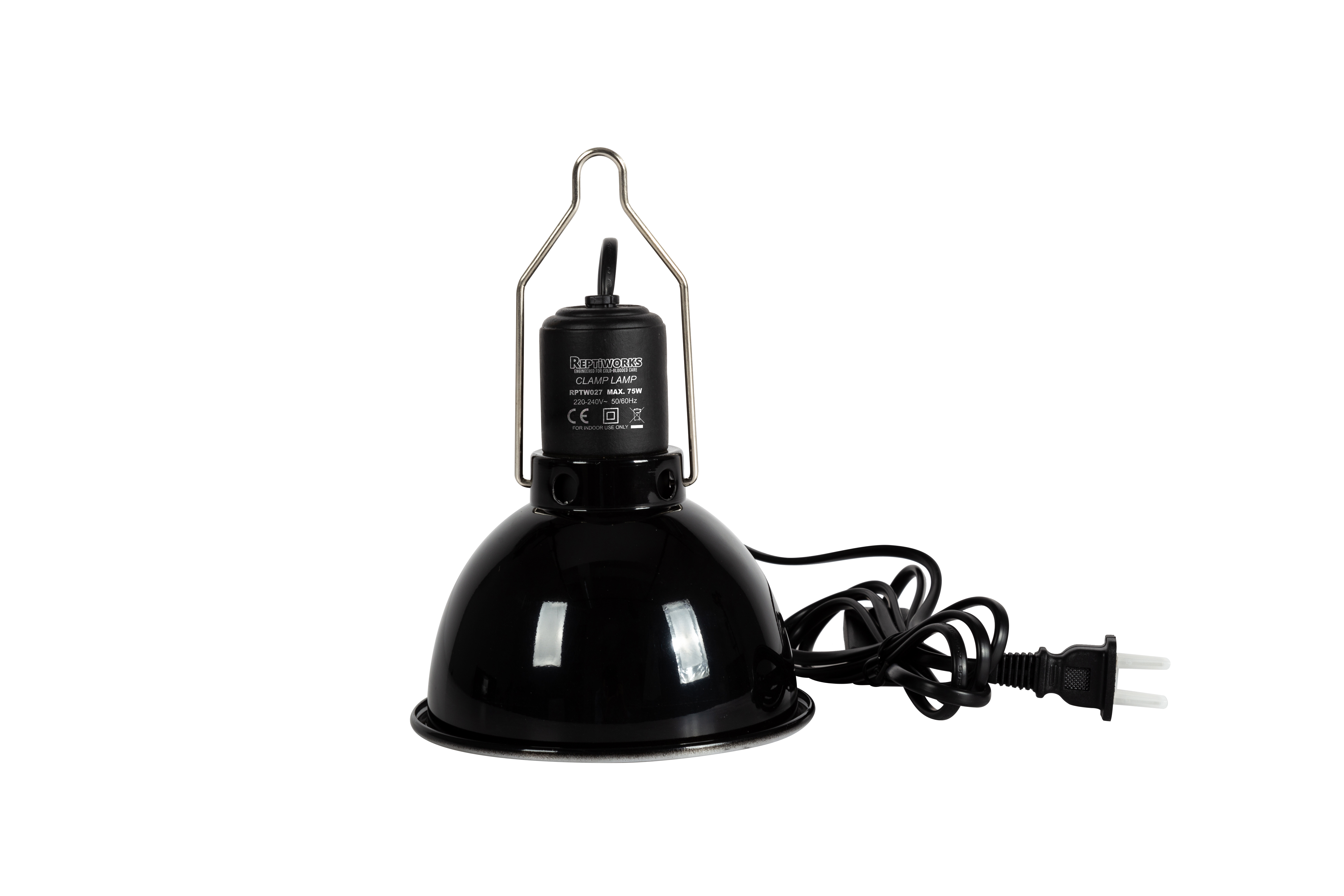 ReptiWorks Reflecting Dome Lamp Fixture (Etl Certificated) Max 75W14X14X15Cm / 5.5"X5.5"X5.9"