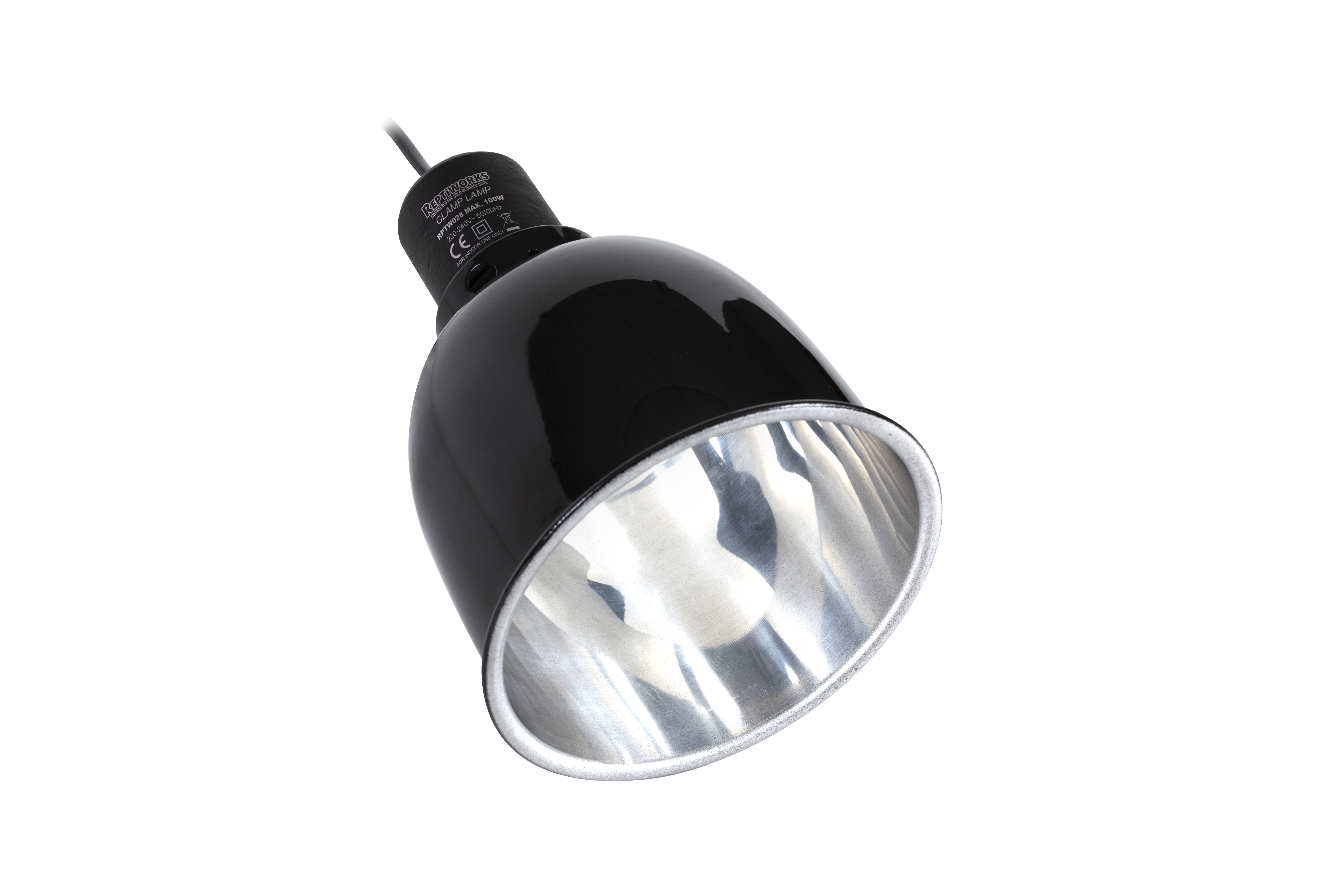 ReptiWorks Reflecting Dome Lamp Fixture-Deep (Etl Certificated) Max 100W14X14X19.5Cm / 5.5"X5.5"X7.6"