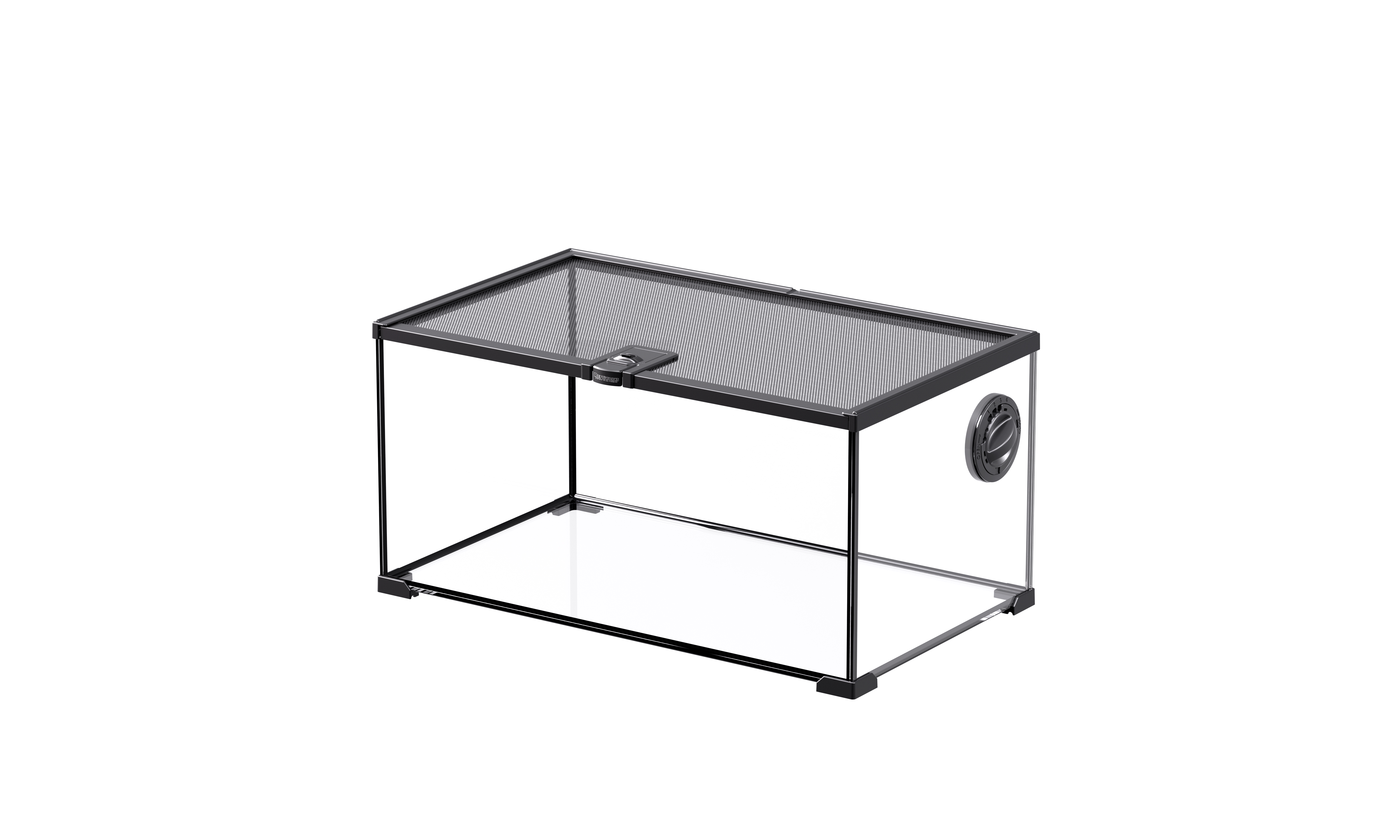 ReptiWorks Mini Reptile Habitat-Black 50.8X30.5X25.4Cm With Cable Pass
