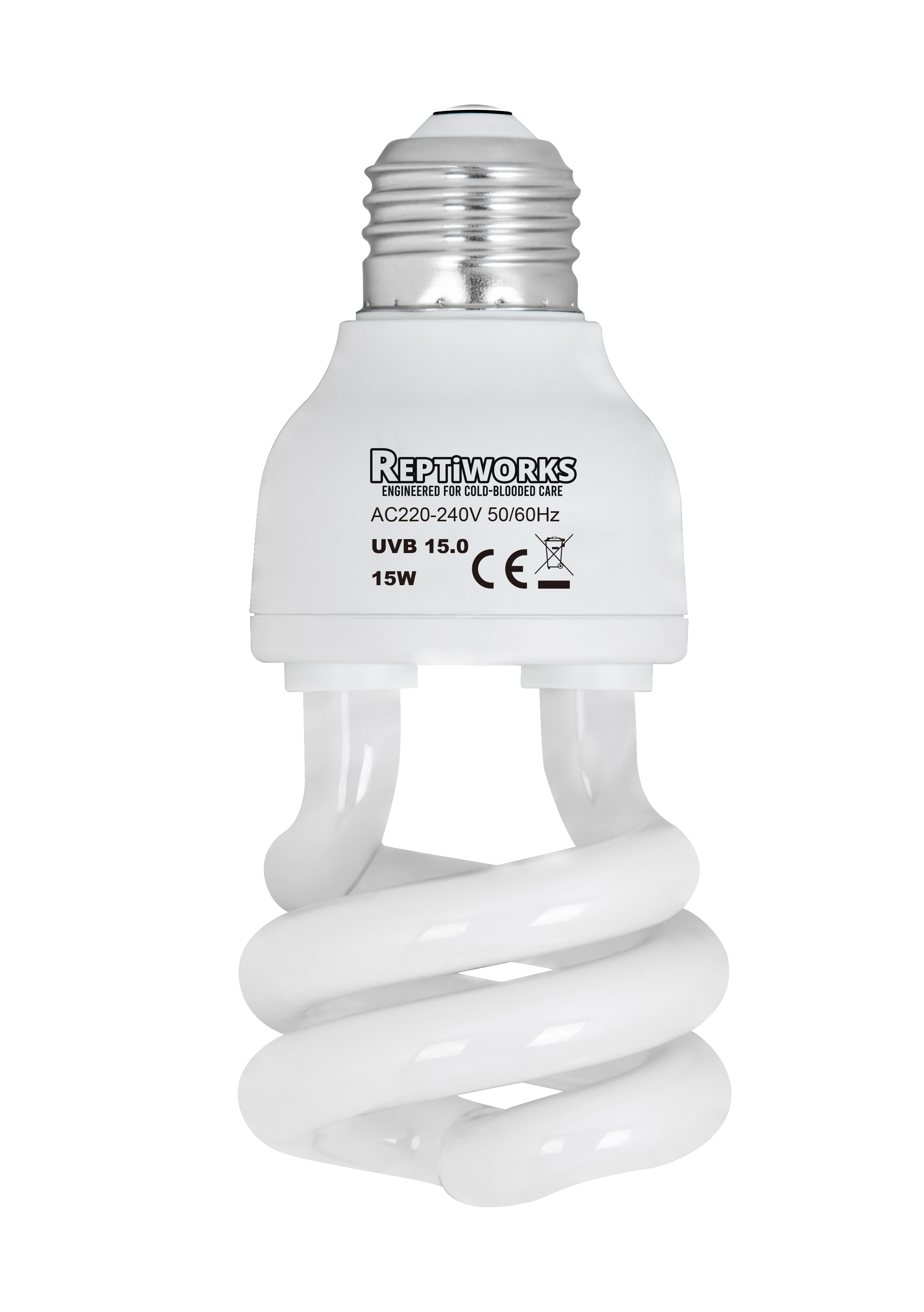 ReptiWorks Uvb15.0 Spiral Energe Saving Lamps-15W6X6X13Cm / 2.3"X2.3"X5.1"
