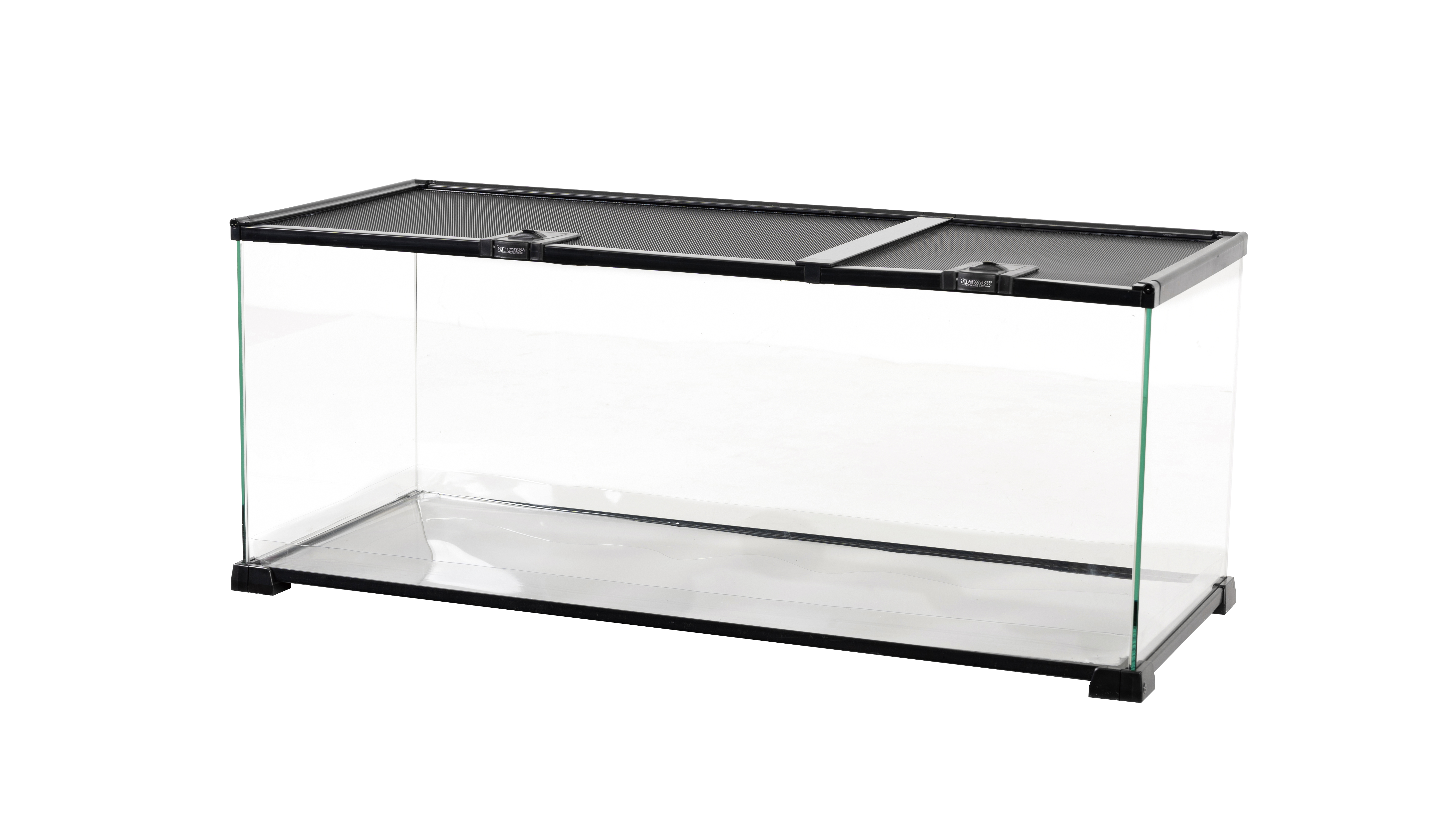 ReptiWorks Easy Clean Knock-Down Glass Habitat76.2X30.5X30.5Cm / 30"X12"X12"Mesh Cover: 2 Pcs