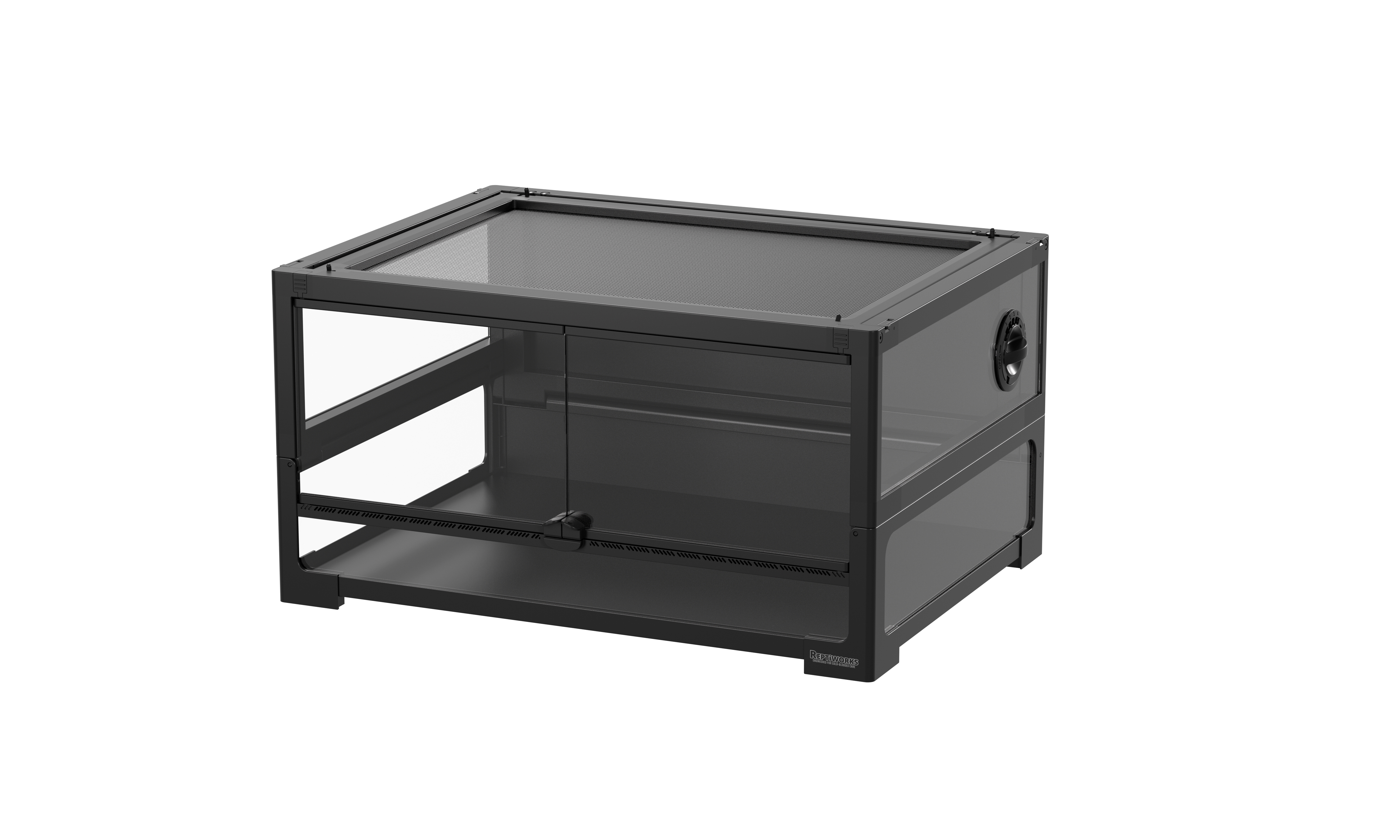 ReptiWorks Easy Folding Reptile Terrarium With Back Pvc Panel600X450X320Mm