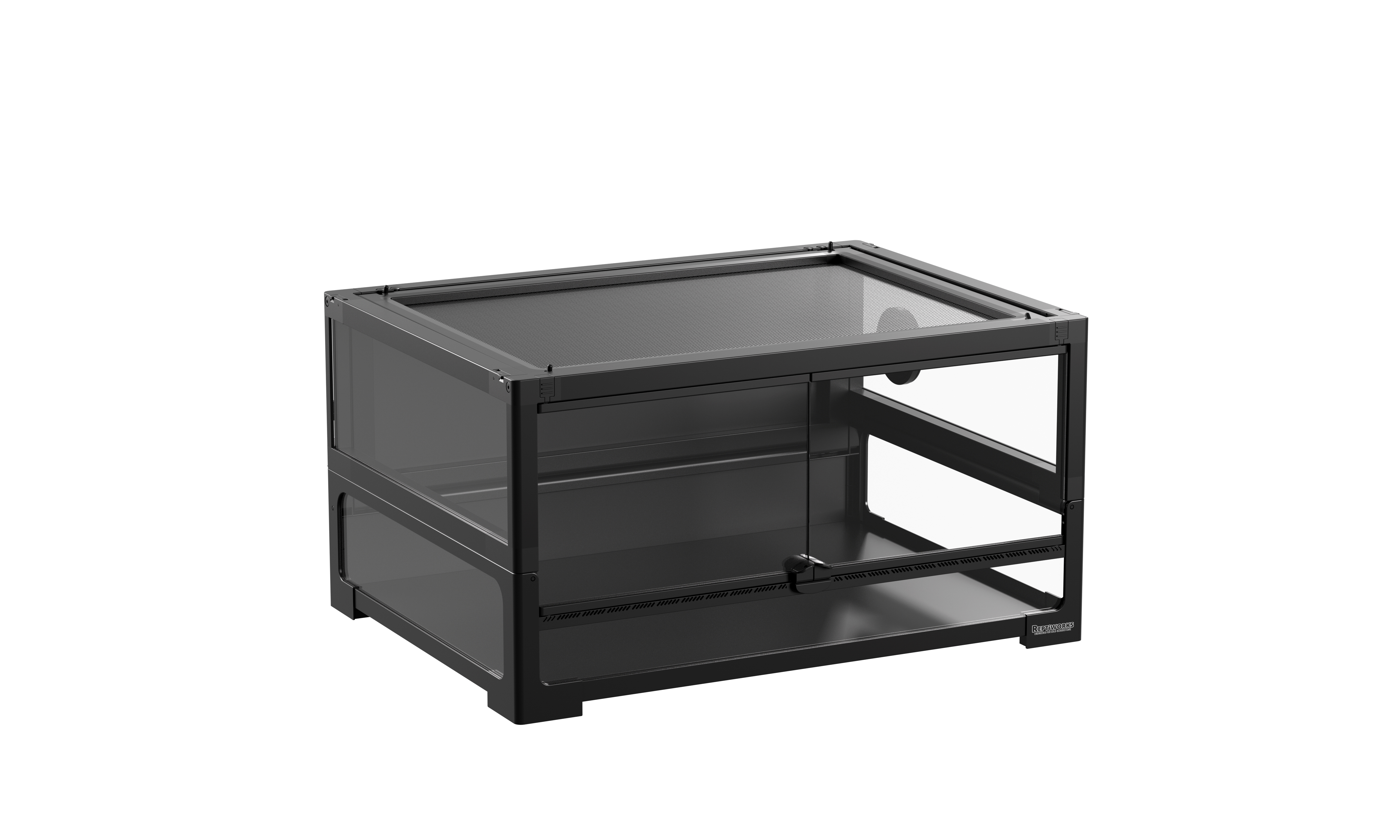 ReptiWorks Easy Folding Reptile Terrarium With Back Pvc Panel600X450X320Mm