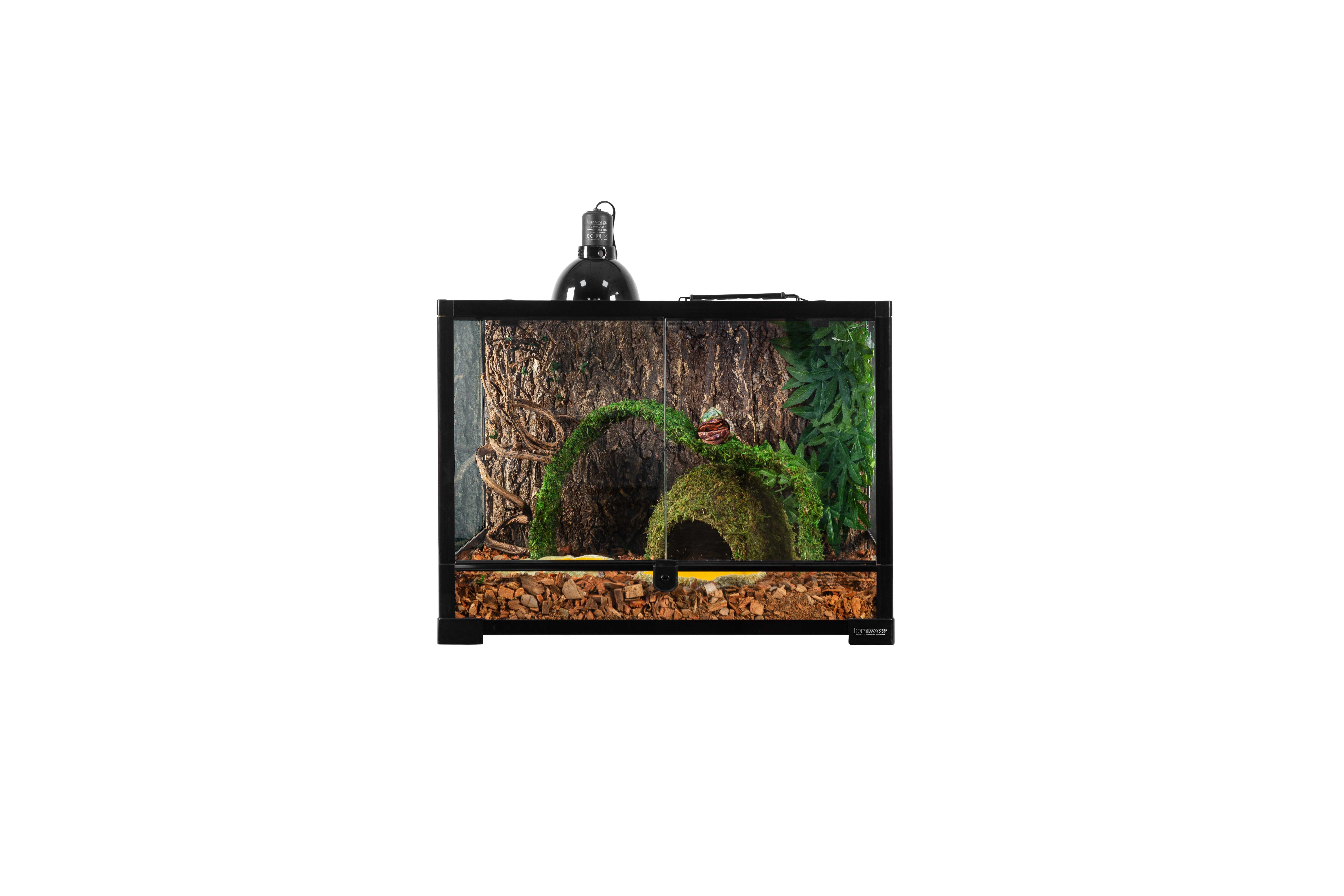 ReptiWorks Flat Packed Reptile Glass Terrariums-Hinge Door 600X450X450Mm