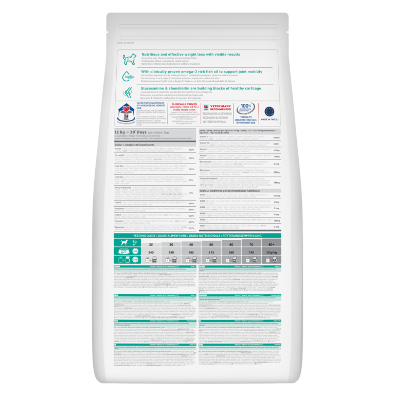 Hill’s Science Plan Perfect Weight & Active Mobility Large Breed Adult Dog Food With Chicken (12kg)