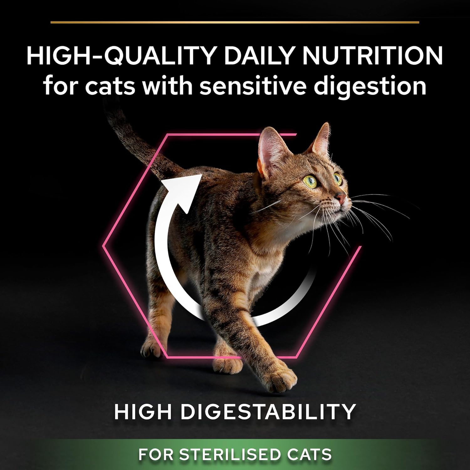 Purina Pro Plan Sterilised Adult Delicate Digestion Dry Cat Food with Chicken, 3 kg