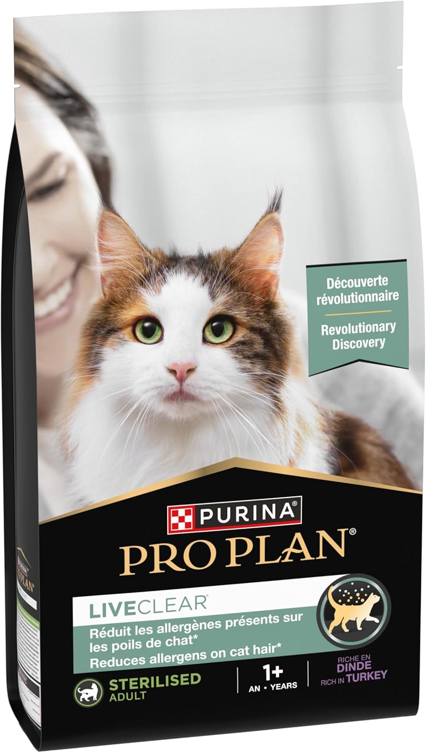 PROPLAN STERILIZED CAT TURKEY LIVECLEAR DRY FOOD 1.4kg