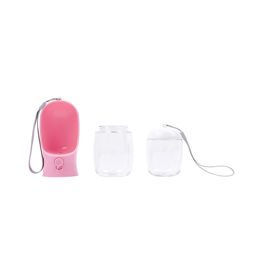 M-PETS On The Road 2in1 Water Bottle 300ml Pink