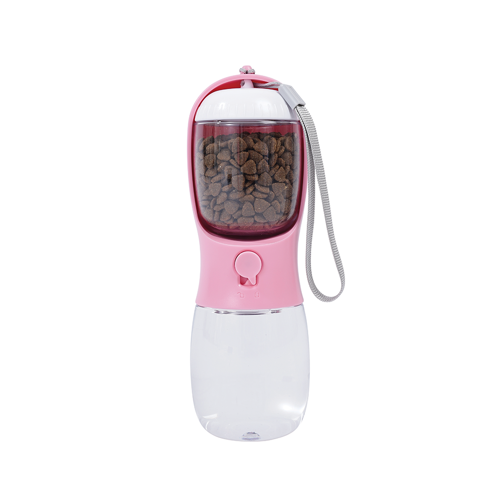 M-PETS On The Road 2in1 Water Bottle 300ml Pink