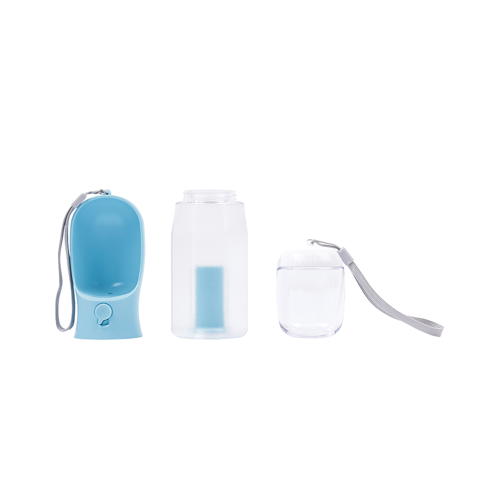 M-PETS On The Road 2in1 Water Bottle 300ml Blue