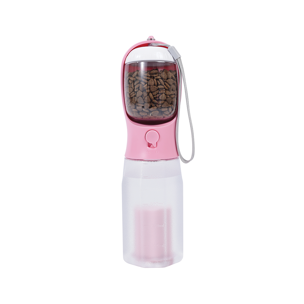 M-PETS On The Road 3in1 Water Bottle 600ml Pink