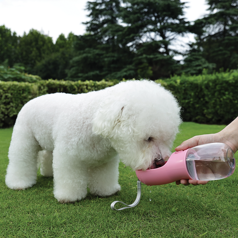 M-PETS On The Road 3in1 Water Bottle 600ml Pink