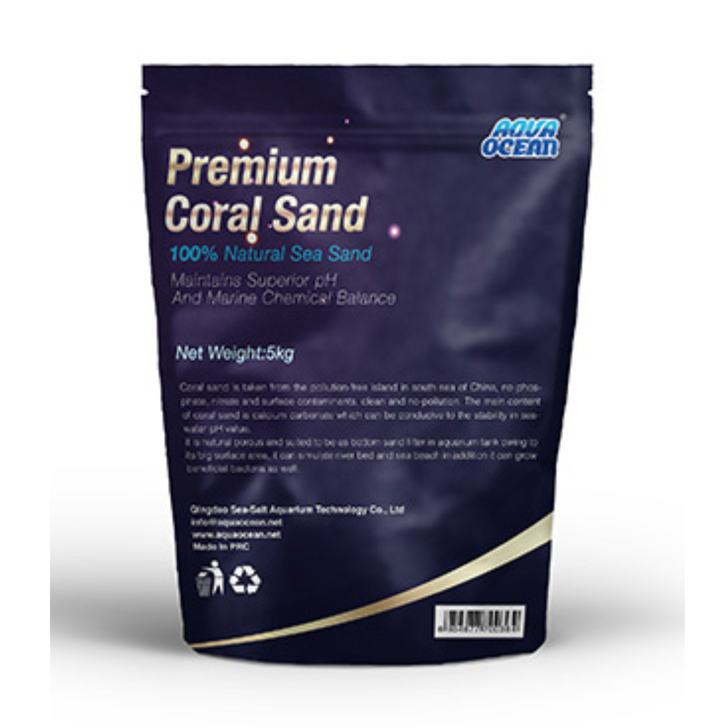 Aqua Ocean Premium Coral Sand Size- 2(1mm-2mm)[Weight - 5kg]
