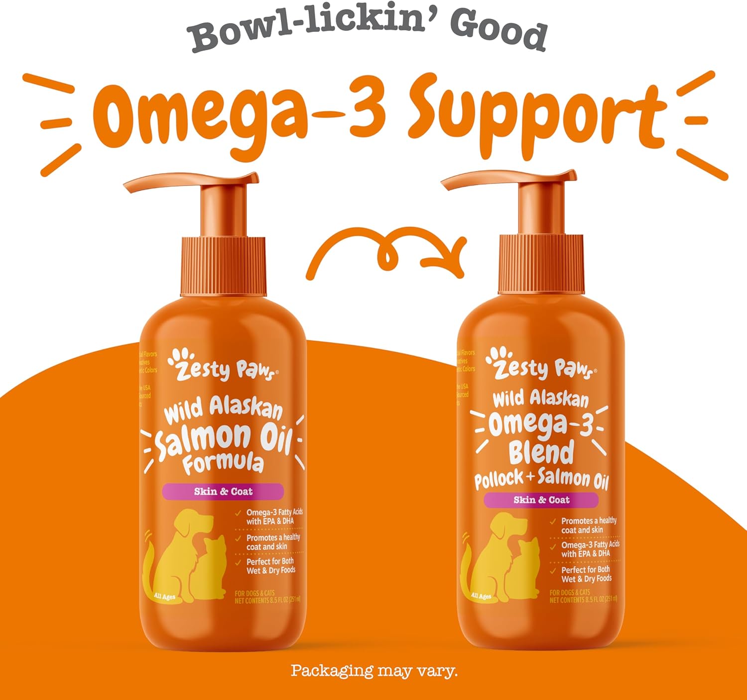 Zesty Paws Wild Alaskan Salmon Oil Formula 8oz
