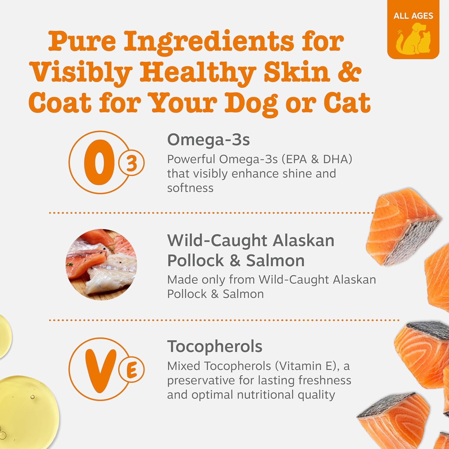 Zesty Paws Wild Alaskan Salmon Oil Formula 8oz
