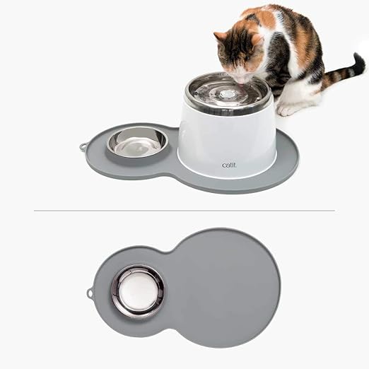 Catit Peanut Placemat Grey - Medium