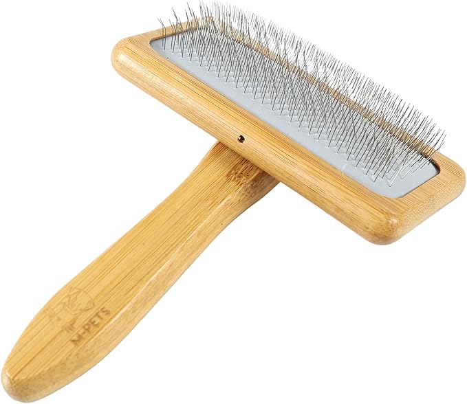 M-Pets Bamboo Slicker Brush L