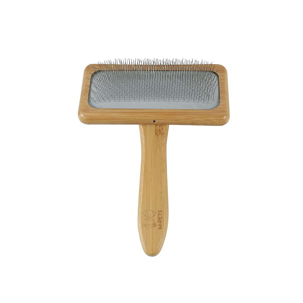 M-Pets Bamboo Slicker Brush M