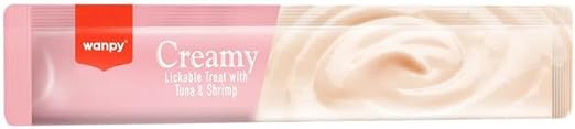 Wanpy Creamy Lickable Cat Treats - Tuna & Shrimp (14g x 25pc)