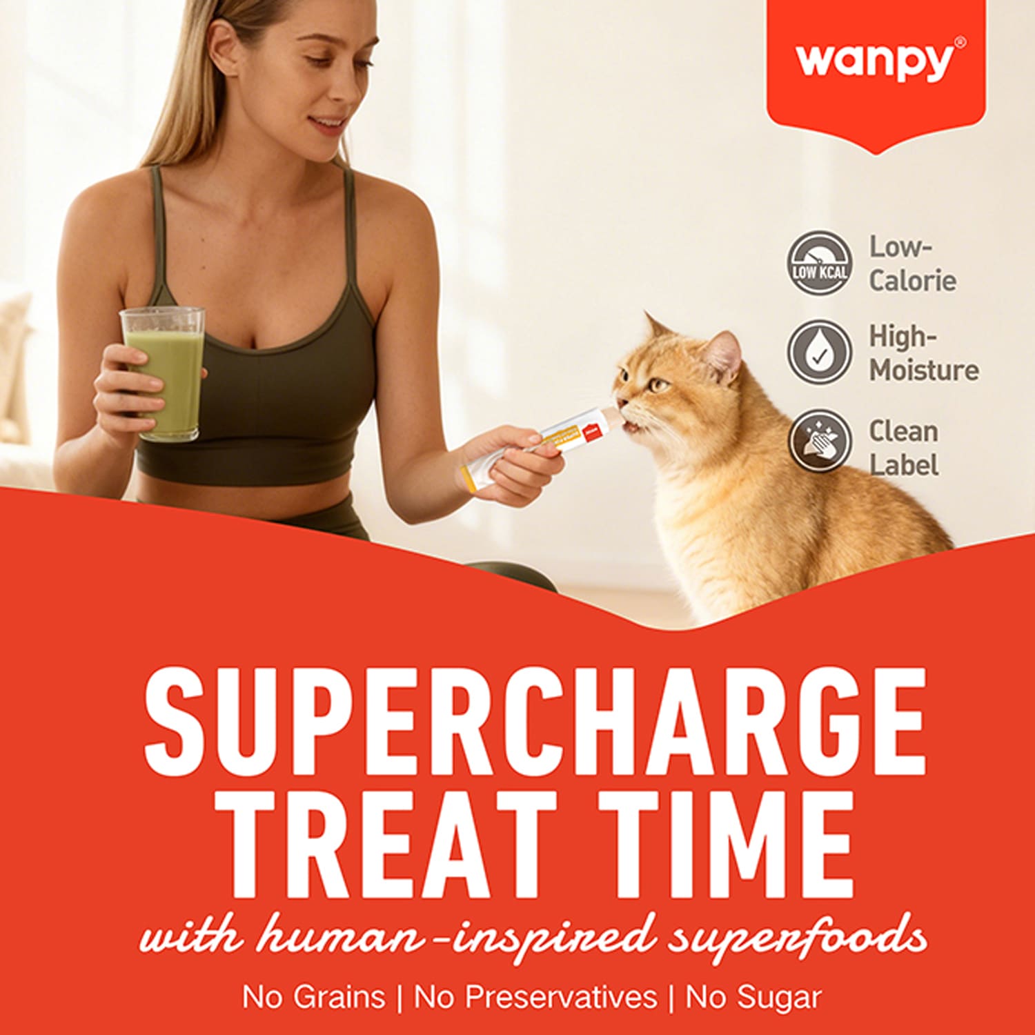 Wanpy Superfoods Creamy Treat For Cat Lamb With Beetroot & Turmeric 70g