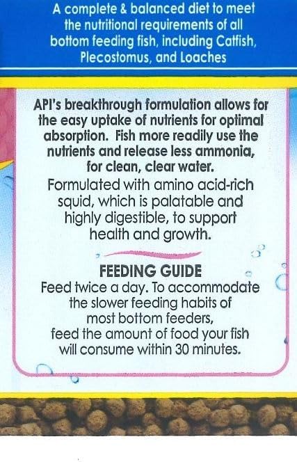 API Bottom Feeder Pellets With Shrimp 4 oz