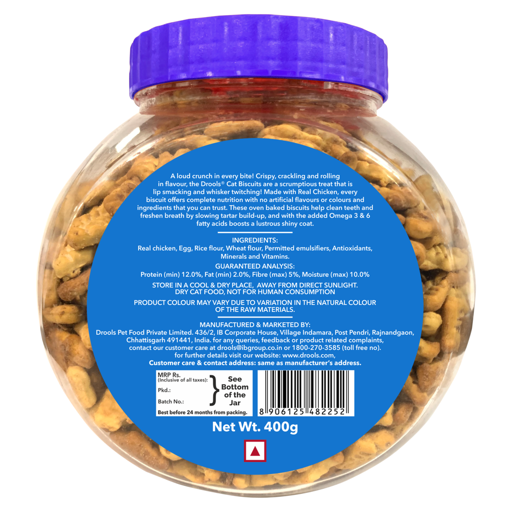 Drools Cat Biscuit 400gm