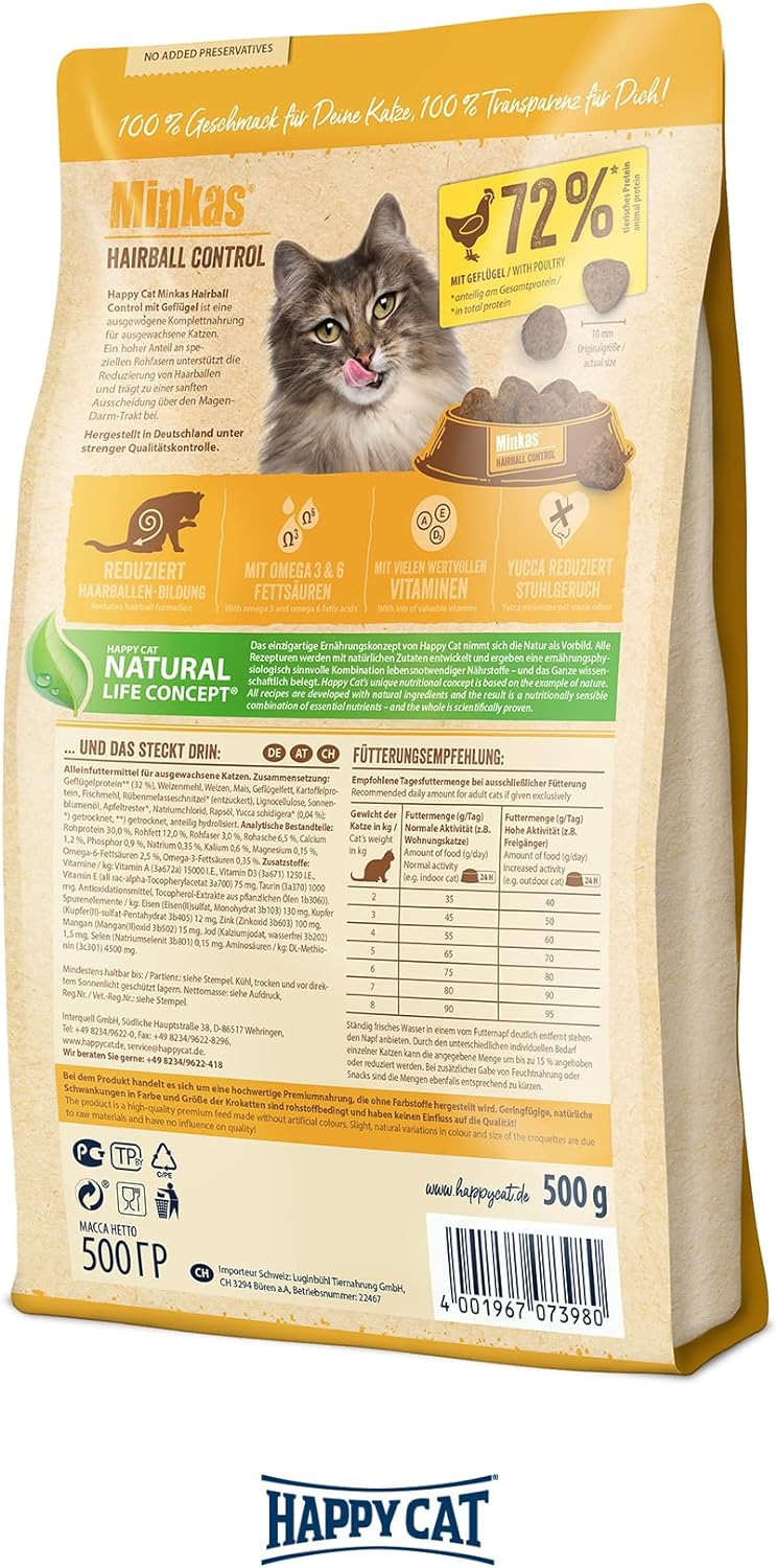 Happy Cat Minkas Hairball Control 4 kg