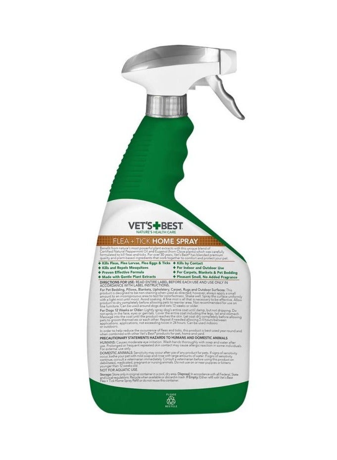 Vet’s Best Flea and Tick Home Treatment Spray 32 oz