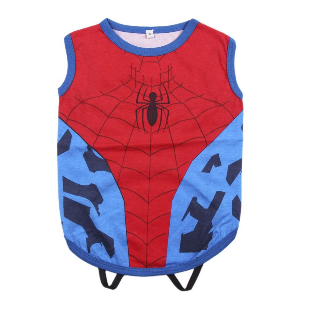 Dog T-Shirt Single Jersey Spiderman-XXS