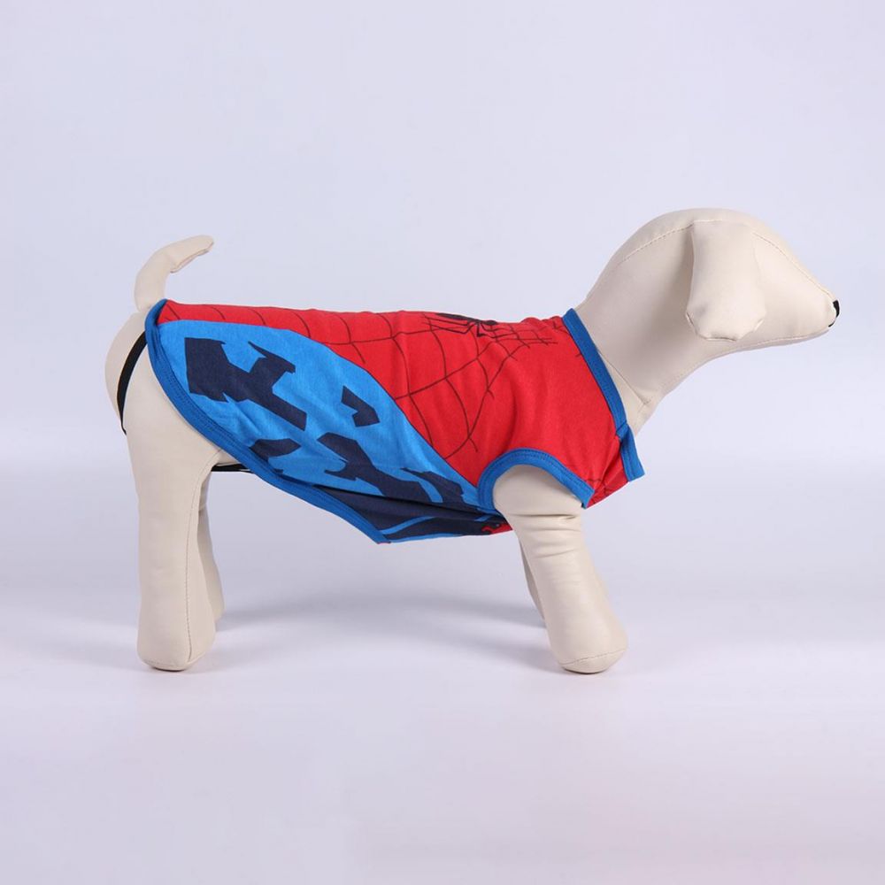 Dog T-Shirt Single Jersey Spiderman-XXS