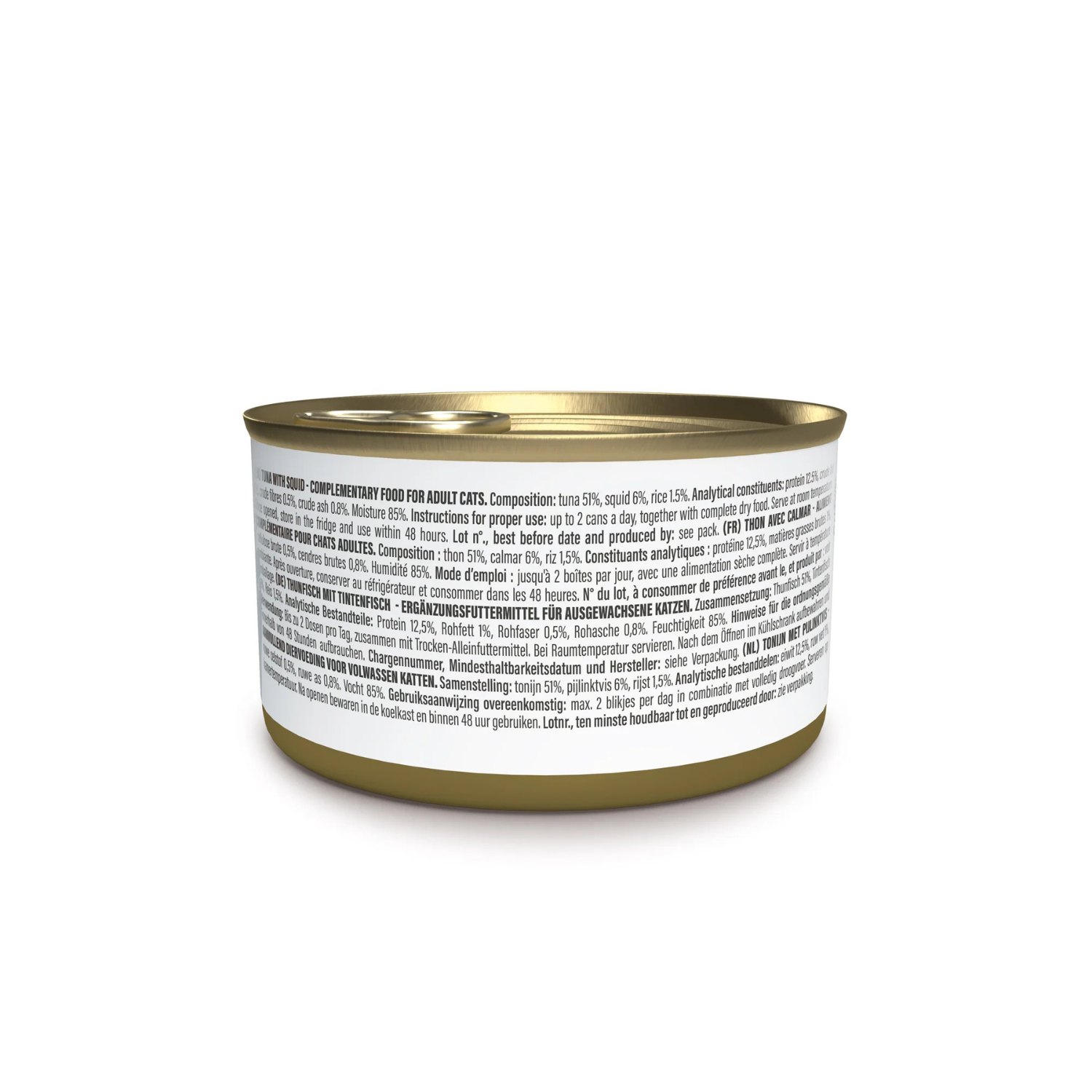 Schesir Complements Cat Wet Food In Jelly Cantuna With Squid 70g