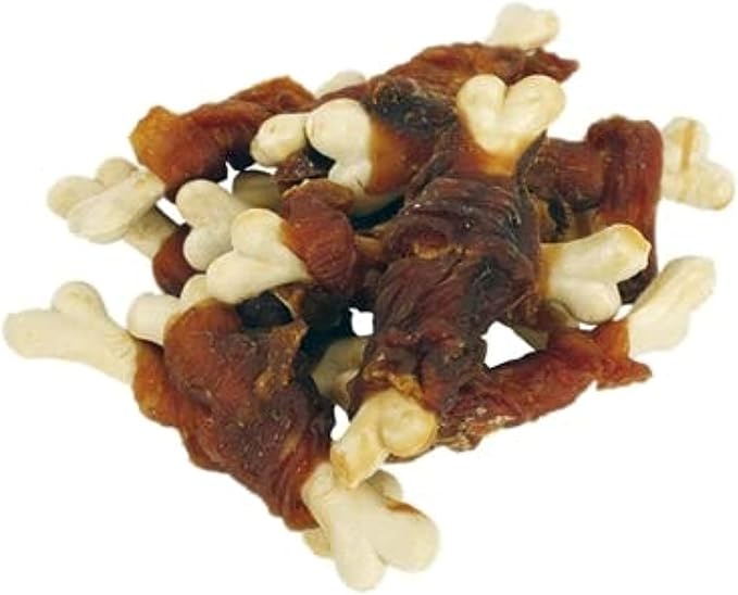 Wanpy Chicken Jerky & Calcium Bone Twists 100G