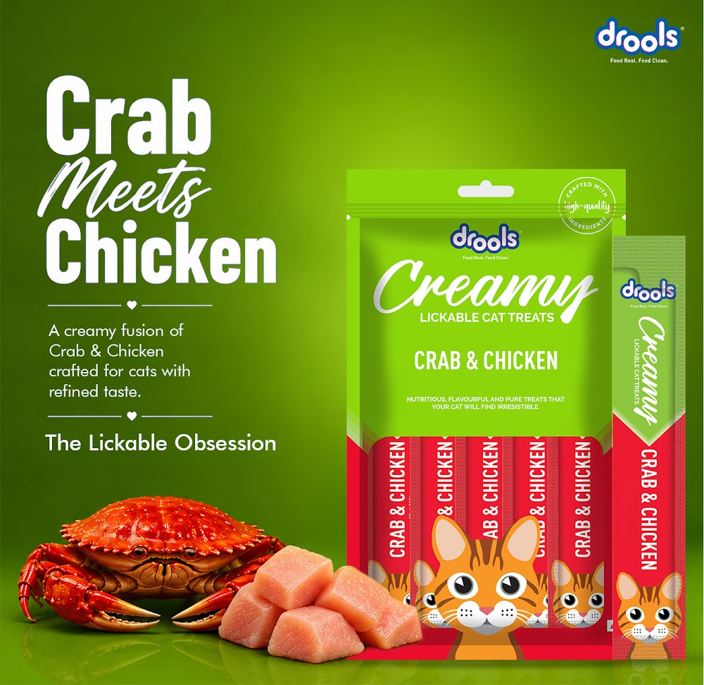 Drools Creamy Crab & Chicken (5x15g)