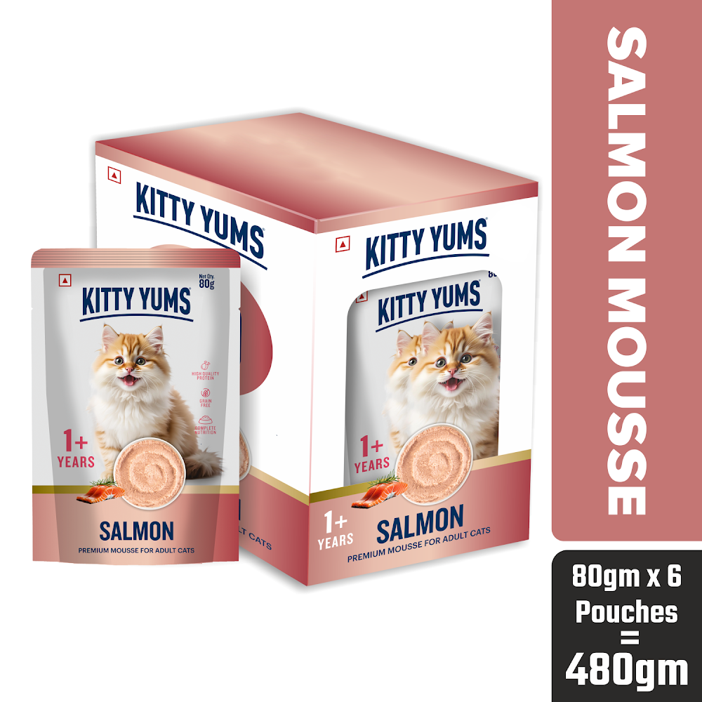 Kitty Yums SalmonMousseCat 80gm (5+1)pc