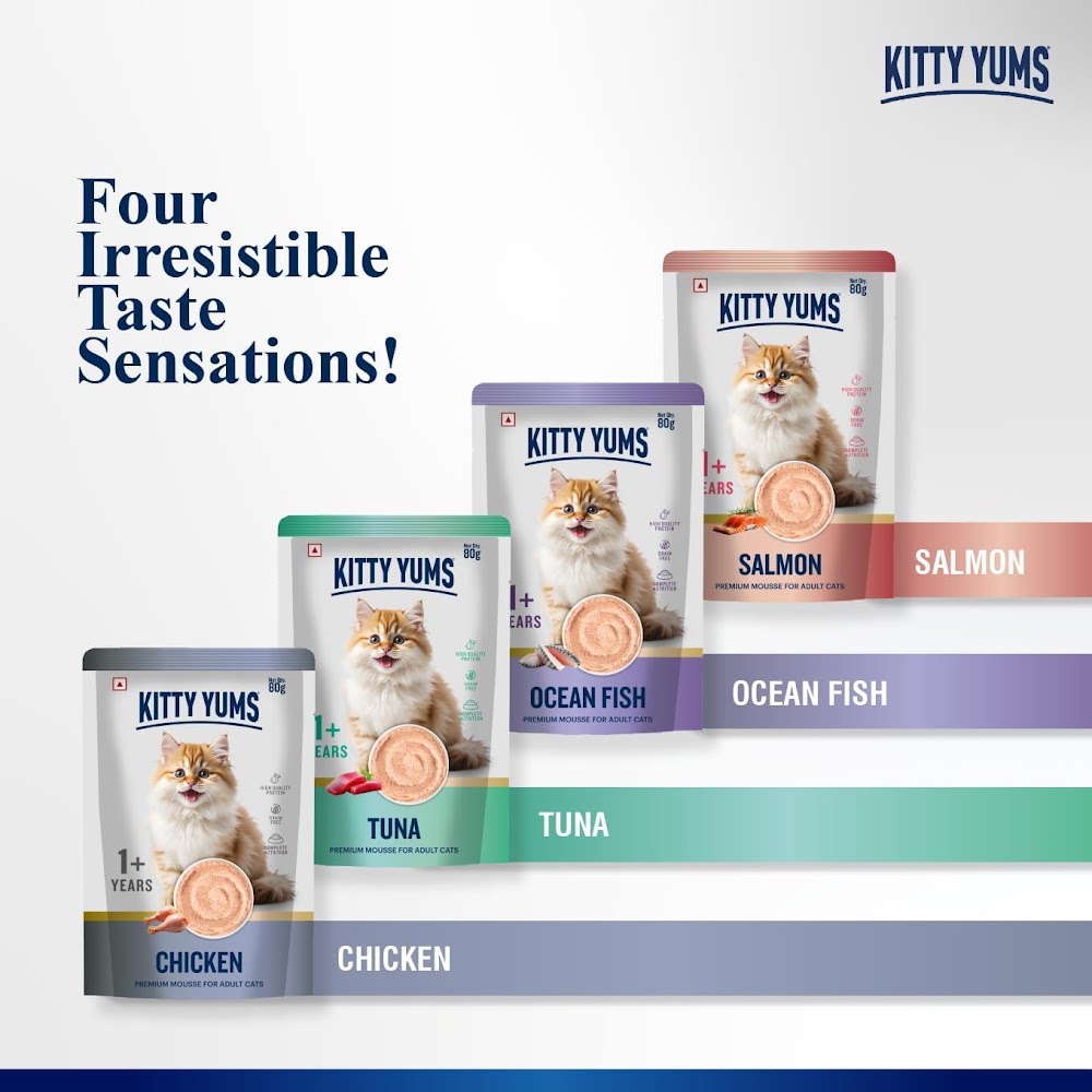 Kitty Yums SalmonMousseCat 80gm (5+1)pc