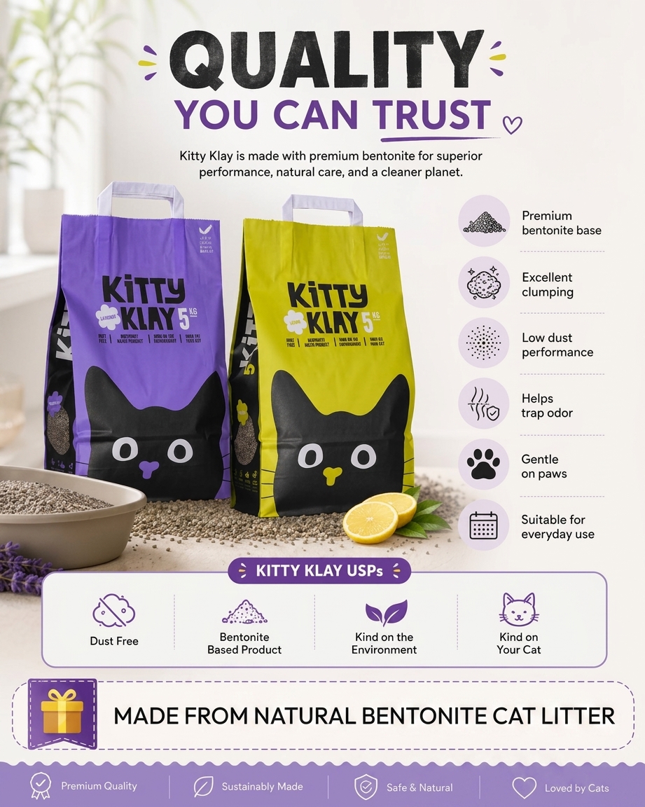 Kitty Klay Bentonite Clumping Cat Litter - Citrus 5Kg