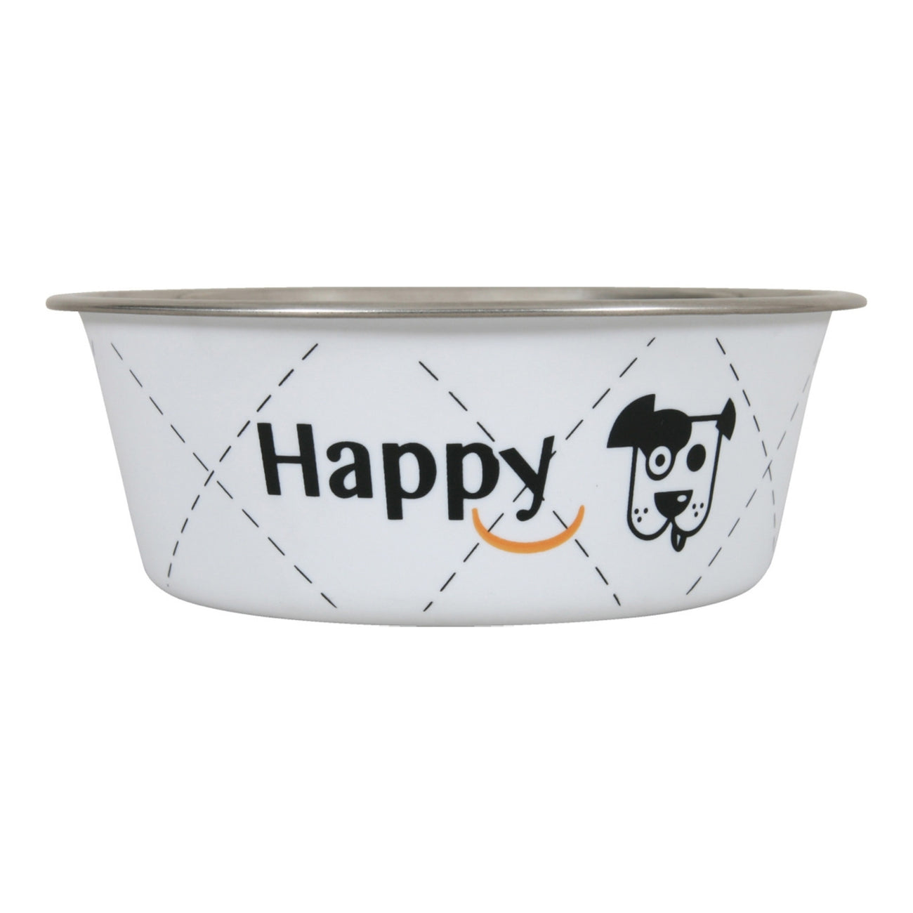 Zolux Happy Stainless Steel Dog Bowl White 0.4L