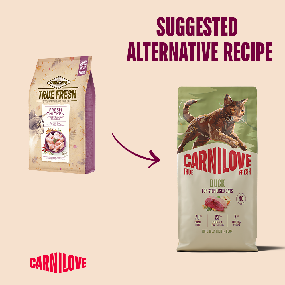 Carnilove True Fresh Duck for Sterilised Adult All Breeds Dry Cat Food 6kg