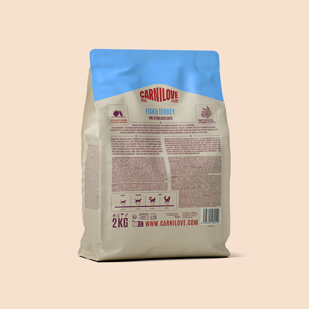 Carnilove True Fresh Fish & Turkey for Sterilised Adult All Breeds Dry Cat Food 2kg