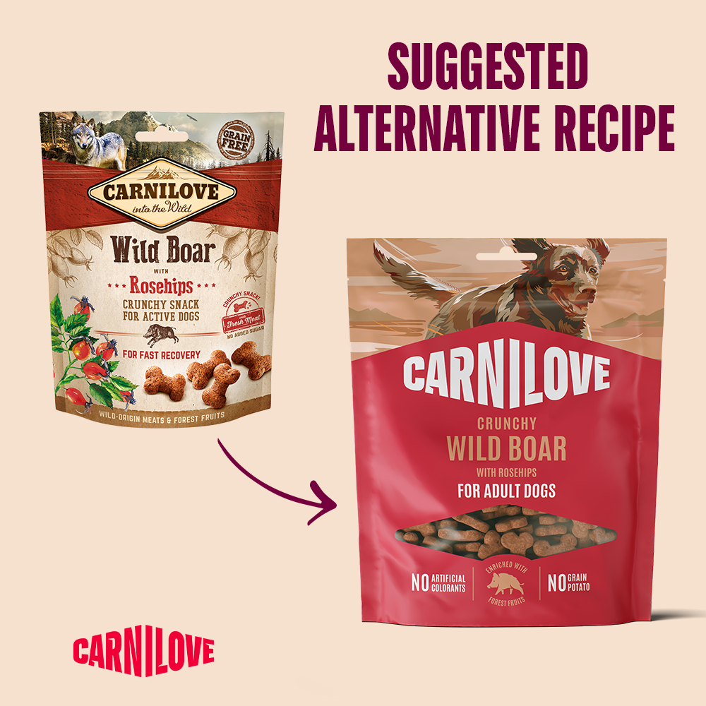 Carnilove Wild Boar with Rosehips Crunchy Snack for Dogs 200g