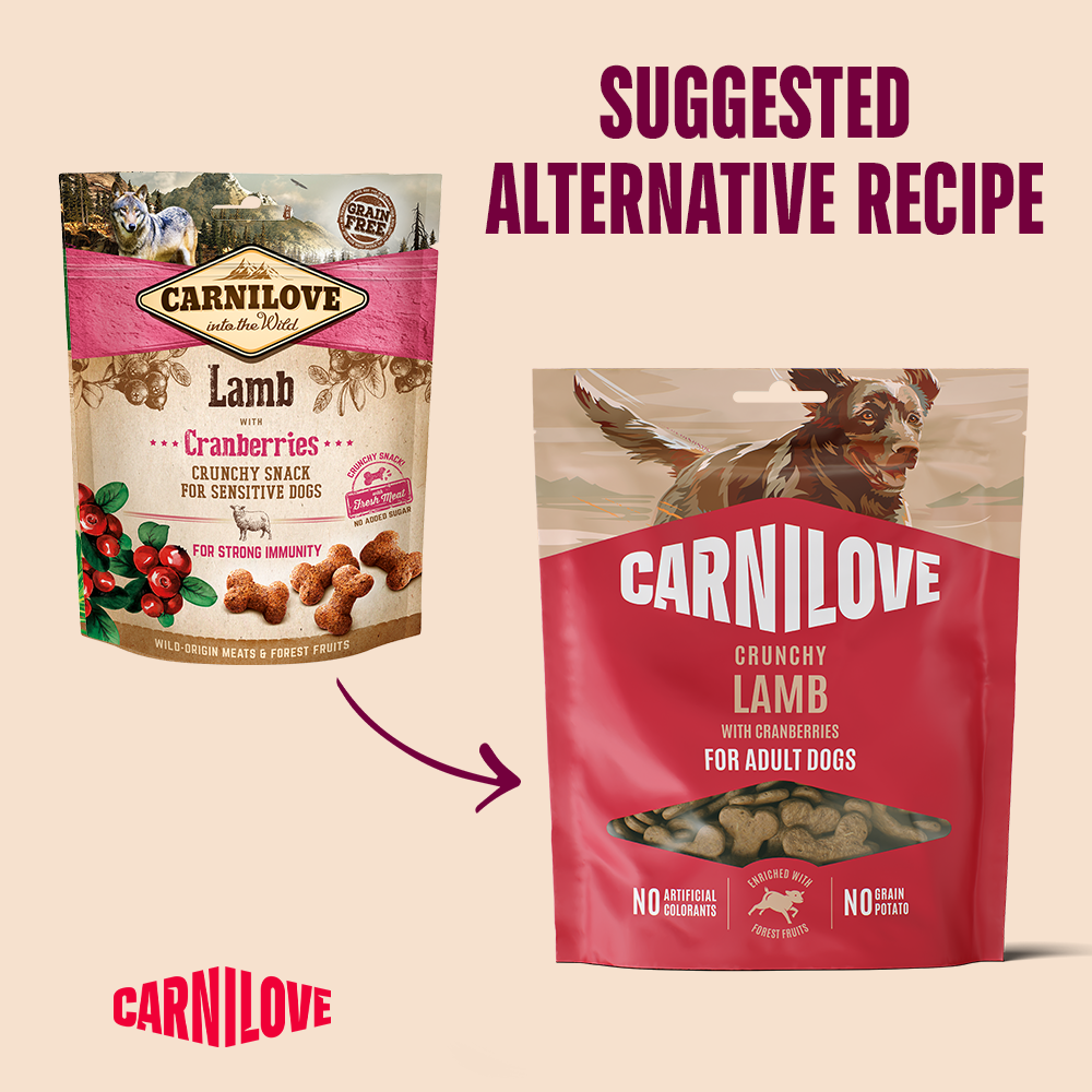 Carnilove Lamb with Cranberries Crunchy Snack for Sensitive Dogs 200g